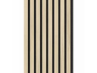 Denpanels Akustický panel ACU-Line MELAMIN dub sv. černá MDF černá plsť 240x32cm Denpanels Akustický panel ACU-Line MELAMIN dub sv. černá MDF černá plsť 240x32cm