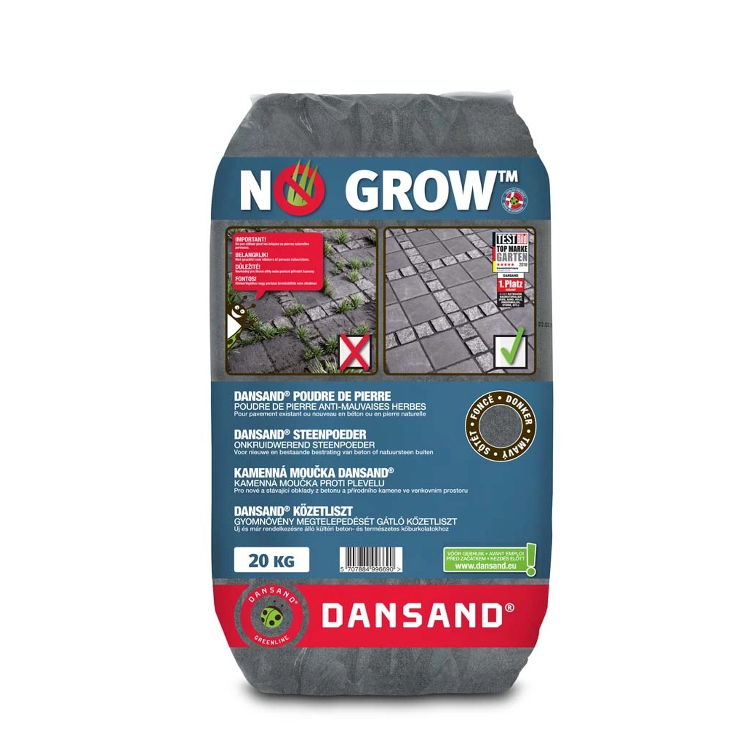 DANSAND  Kamenný prach - spárový kamenný prach proti plevelu
