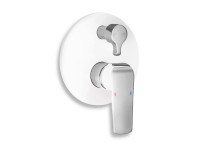 Vanová podomítková baterie s přepínačem Nobless Tina bí/chr