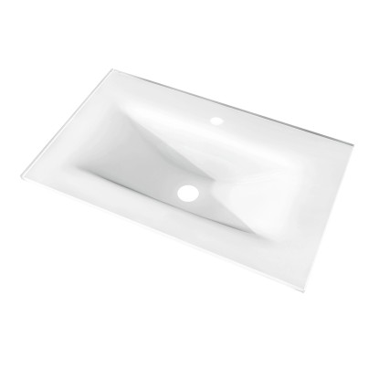 Skleněné umyvadlo 75 cm