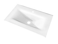 Skleněné umyvadlo 75 cm