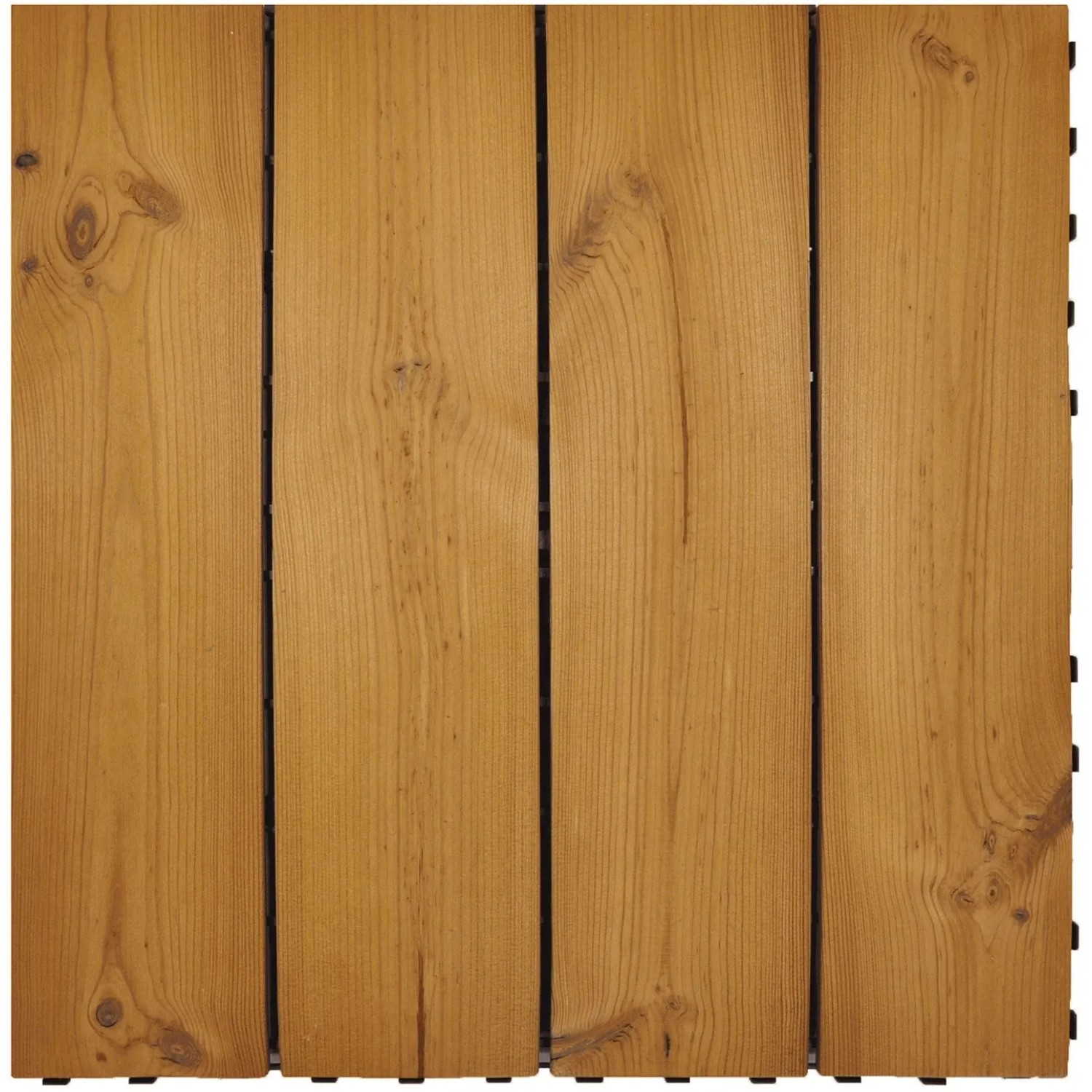 Onek Zámková terasová dlaždice Thermowood Smartdeck, přírodní, 60 x 60 cm