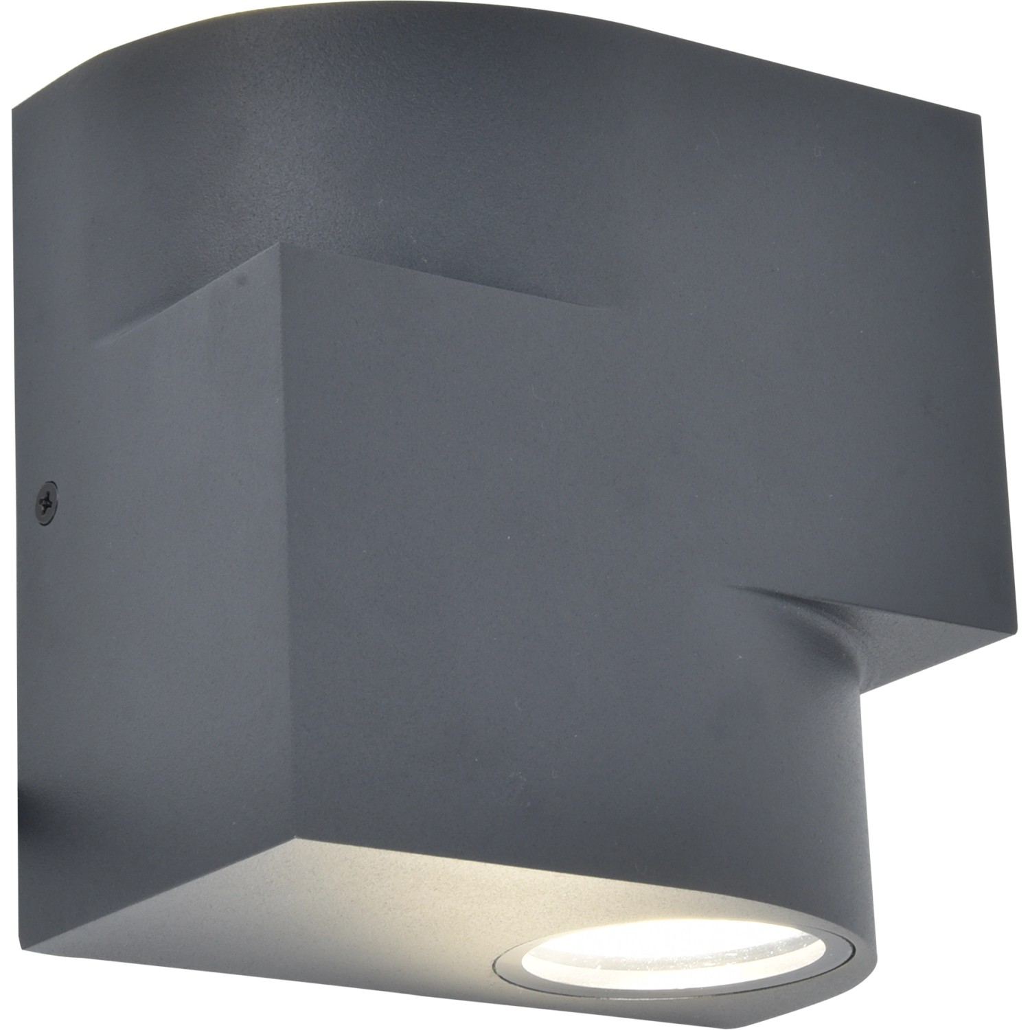 Lutec Venkovní nástěnné svítidlo Marbo, IP44, tmavě šedá, 14 x 14 x 8 cm