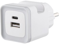 Rychlonabíjecí adaptér 20W USB-A/USB-C, bílá Rychlonabíjecí adaptér 20W USB-A/USB-C, bílá