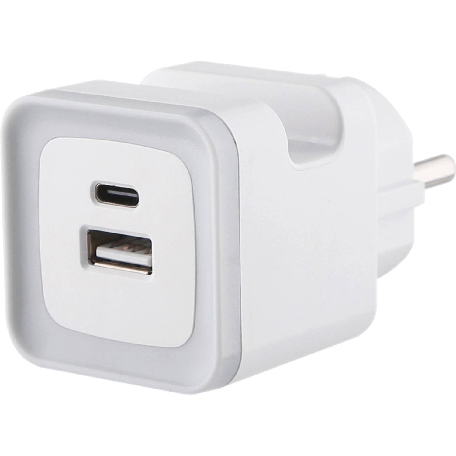 Rychlonabíjecí adaptér 20W USB-A/USB-C, bílá