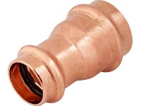 Lisovací redukční nátrubek měděný, pr. 28 mm x 22 mm, 1 ks Lisovací redukční nátrubek měděný, pr. 28 mm x 22 mm, 1 ks