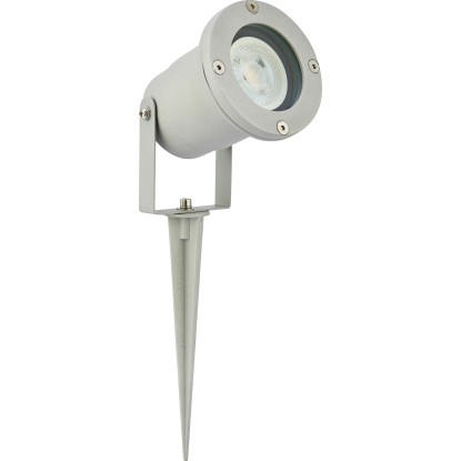 Venkovní LED reflektor Ferrea se zápichem 4,5W 2700K IP44, šedá, 9 x 32 cm