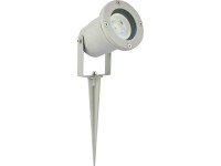 Venkovní LED reflektor Ferrea se zápichem 4,5W 2700K IP44, šedá, 9 x 32 cm