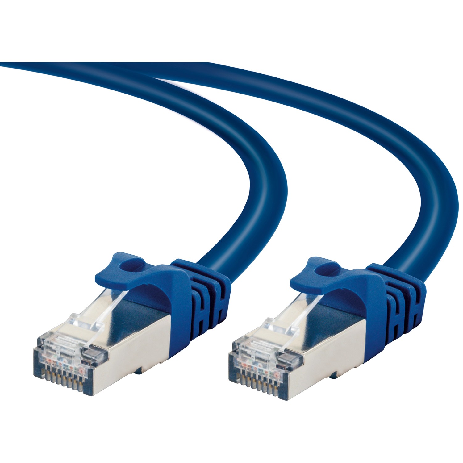 Schwaiger Síťový kabel CAT 8 (SF/FTP) RJ45, modrá, 2 m
