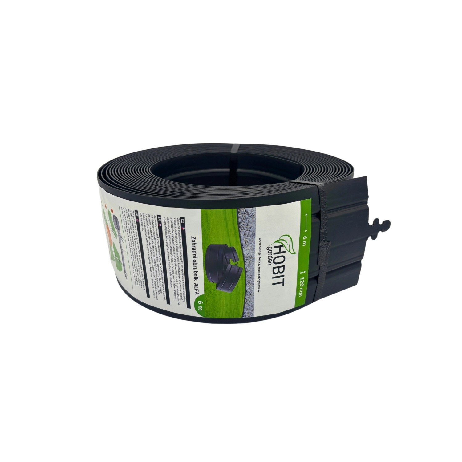 HOBIT garden Zahradní obrubník ALFA 12 cm x 6 m