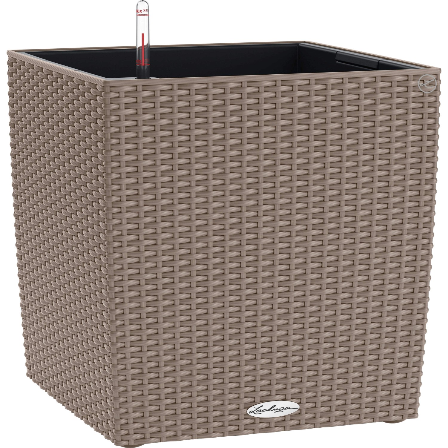 Lechuza Květináč Cube Cottage 50 pískový, 495 x 490 x 490 mm