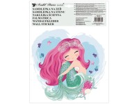 Anděl Přerov Samolepka na zeď barevná Mořská panna 30 x 42 cm