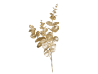 DPI Dekorativní umělá větvička eukalyptus zlatý 63 cm