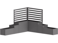 Biohort Vyvýšený záhon DaVinci 1 křemenově šedý 299,5 x 299,5 x 168 cm