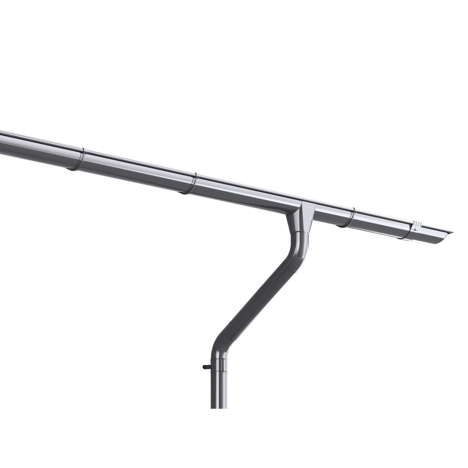 Weka Sada okapů vel. 1 pro sedlové střechy do 4,5 m, pozinkovaná, 2 ks