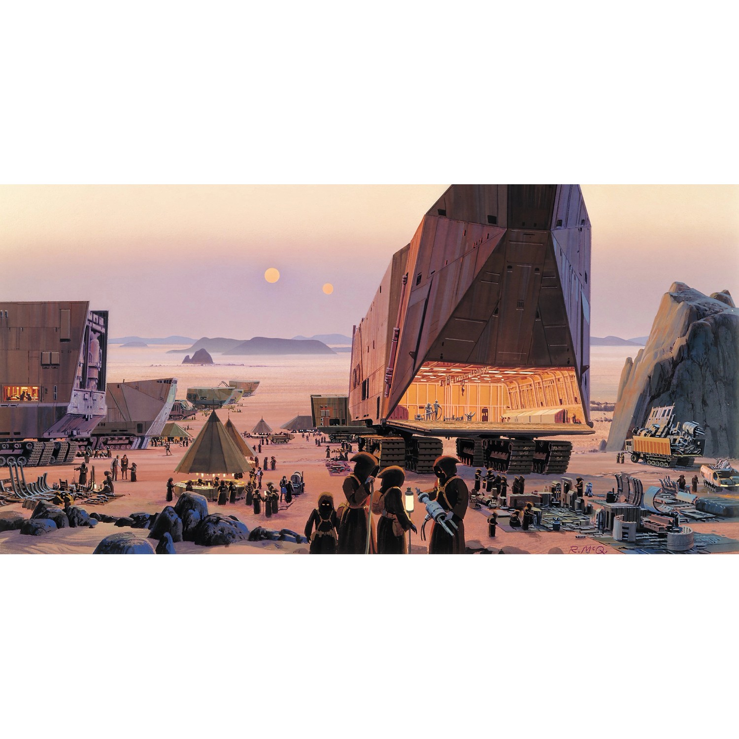 Komar Vliesová fototapeta Star Wars Classic RMQ Java Market 500 x 250 cm
