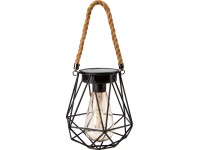 Solární závěsné svítidlo černé