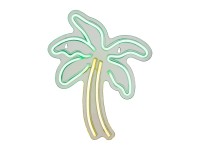 Kaemingk LED/USB neonová nástěnná dekorace palma 1,6 x 25 x 31 cm