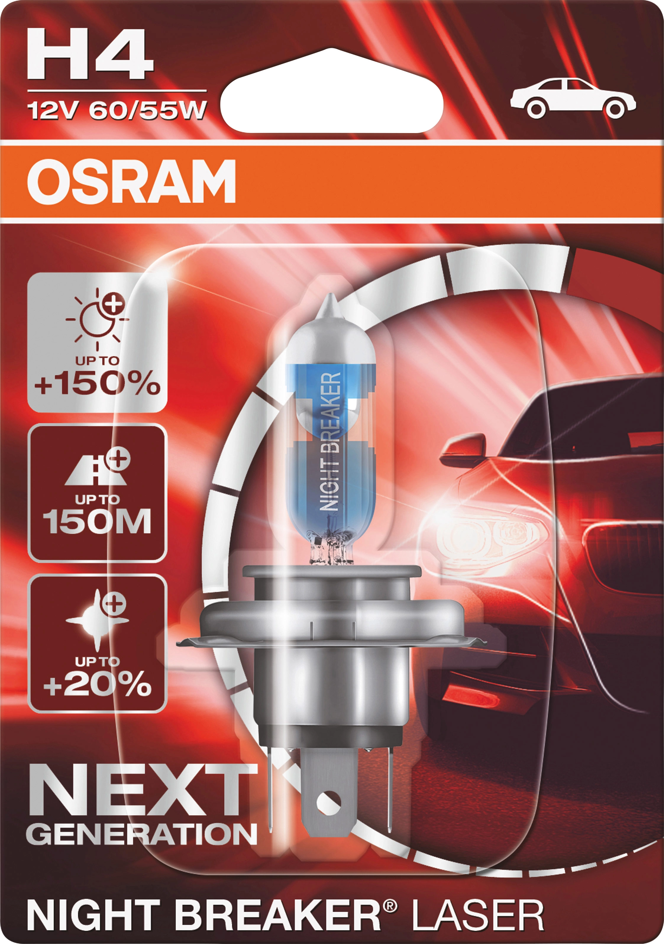 OSRAM Žárovka do světlometu Night Breaker Laser H4 koupit v OBI