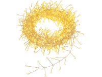 LED drátěný světelný řetěz 780 LED teplá bílá, 8 funkcí svícení, čirý 14m