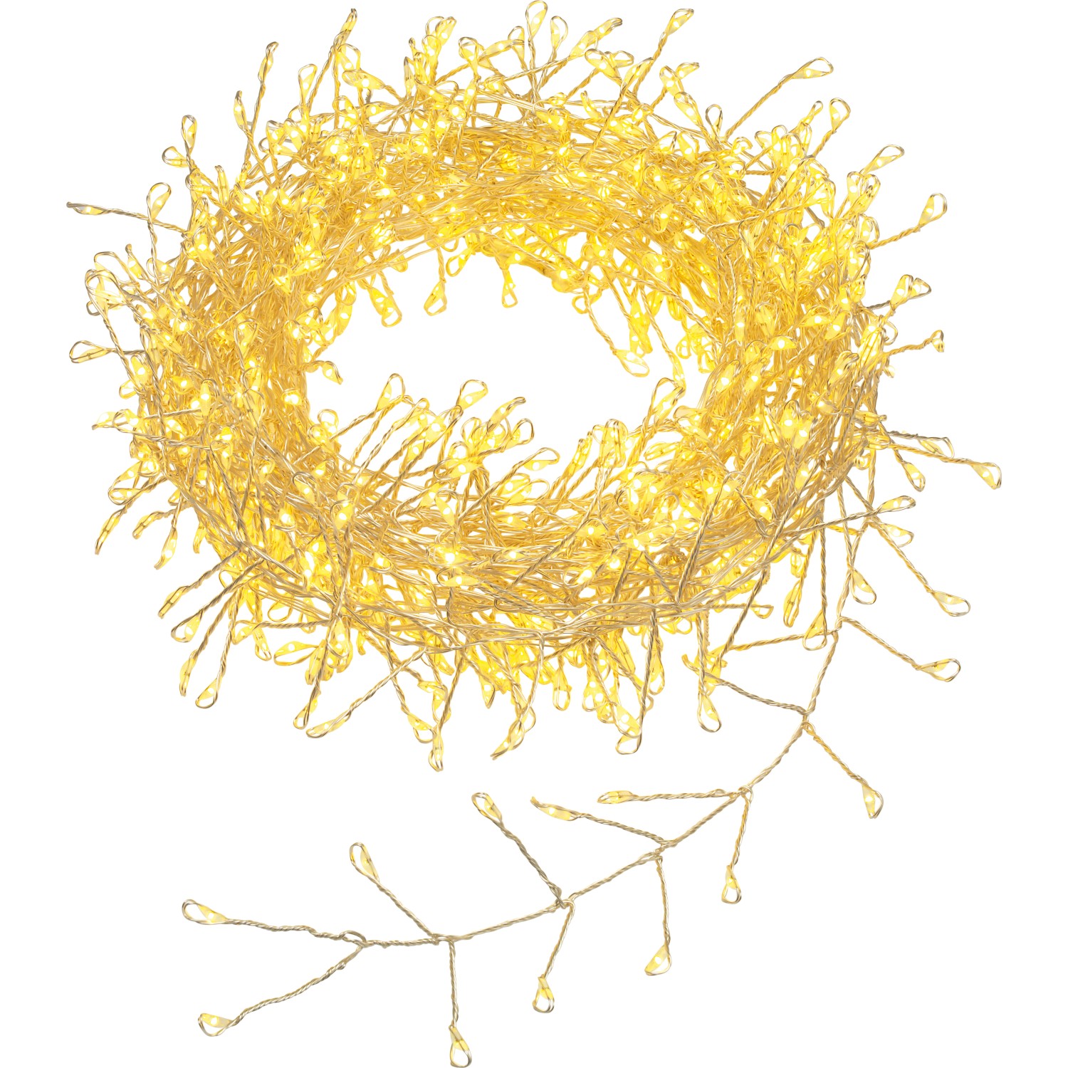 LED drátěný světelný řetěz, 780 LED, transparentní, 14 m
