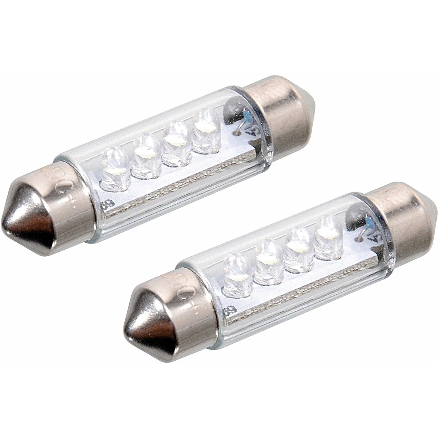 Compass Autožárovka 4 x LED sufit, 12 V modrá, 2 ks