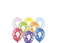 PartyDeco Balón latexový metal 30cm 