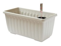 Plastia Samozavlažovací truhlík Siesta Lux, slonová kost, 40 x 19 x 19 cm