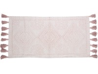 OBI Bavlněný koberec se vzorem béžový/starorůžový 60 x 120 cm