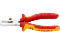 Knipex Odizolovací kleště s otevírací pružinou, chrom, vícesl.návl., VDE, 160 mm