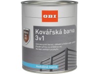 OBI Kovářská barva 3v1 hedvábně matná stříbřitě šedá 375 ml OBI Kovářská barva 3v1 hedvábně matná stříbřitě šedá 375 ml