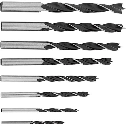 LUX-TOOLS Sada vrtáků do dřeva Classic průměr 3 mm - 10 mm 8dílná