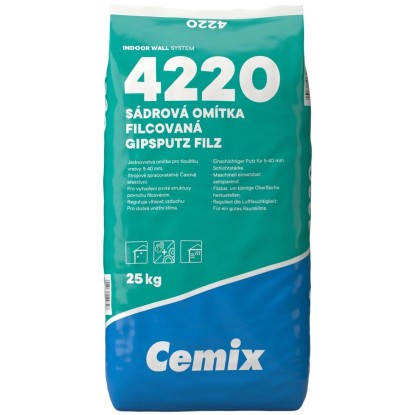 Cemix 4220 Sádrová omítka filcovaná, 25 kg