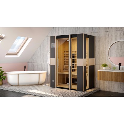 Weka Infračervená kabina Mila 2 s 5 tyčovými zářiči (Š x H) 137 x 100 cm