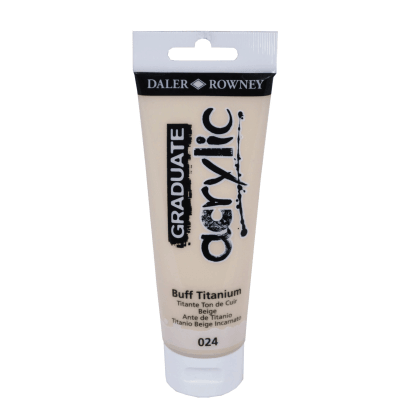Daler Rowney Akrylová barva GRADUATE Buff titanová, 120 ml