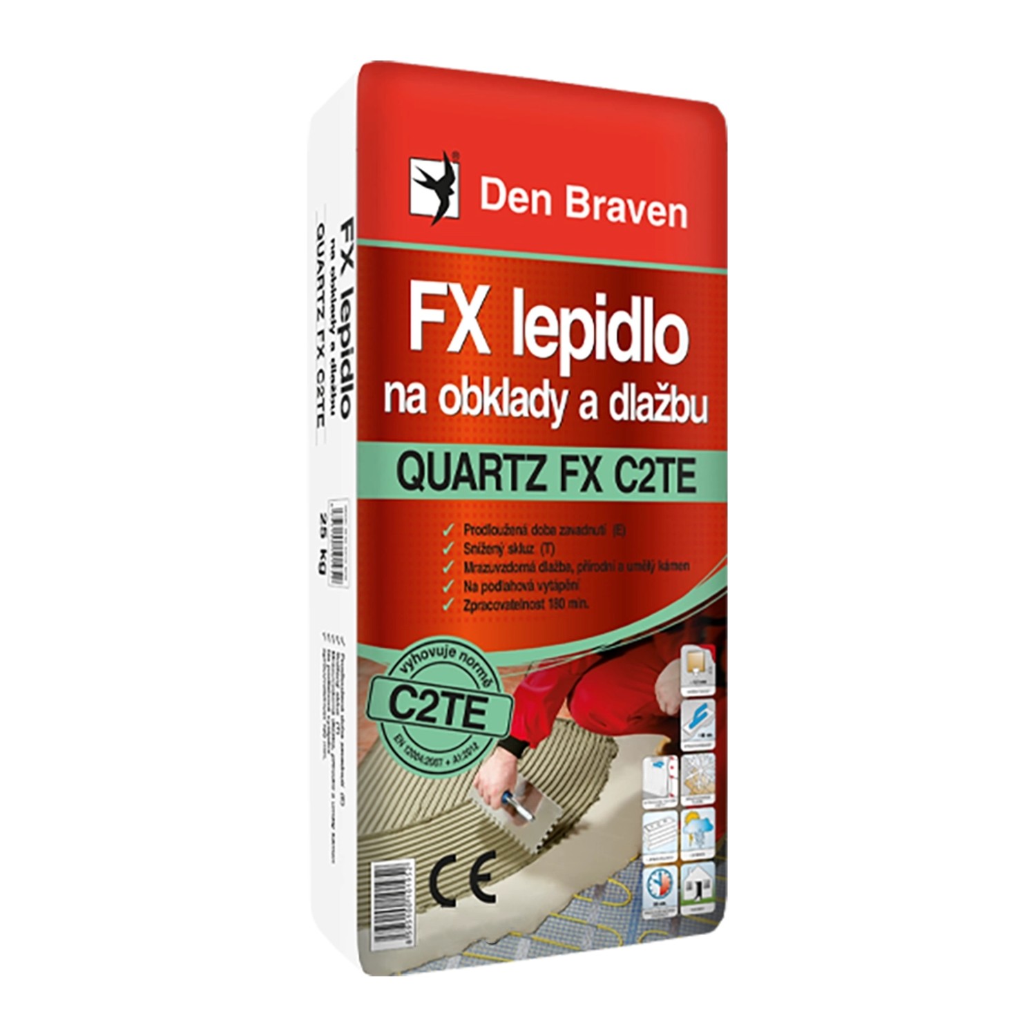Den Braven FX lepidlo na obklady a dlažbu QUARTZ FX C2TE, 7 kg