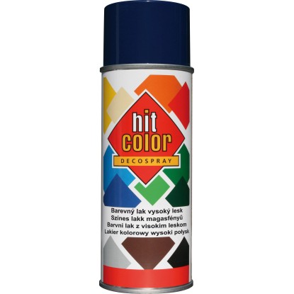 hitcolor Dekorativní lak ve spreji vysoký lesk královsky modrý 400 ml