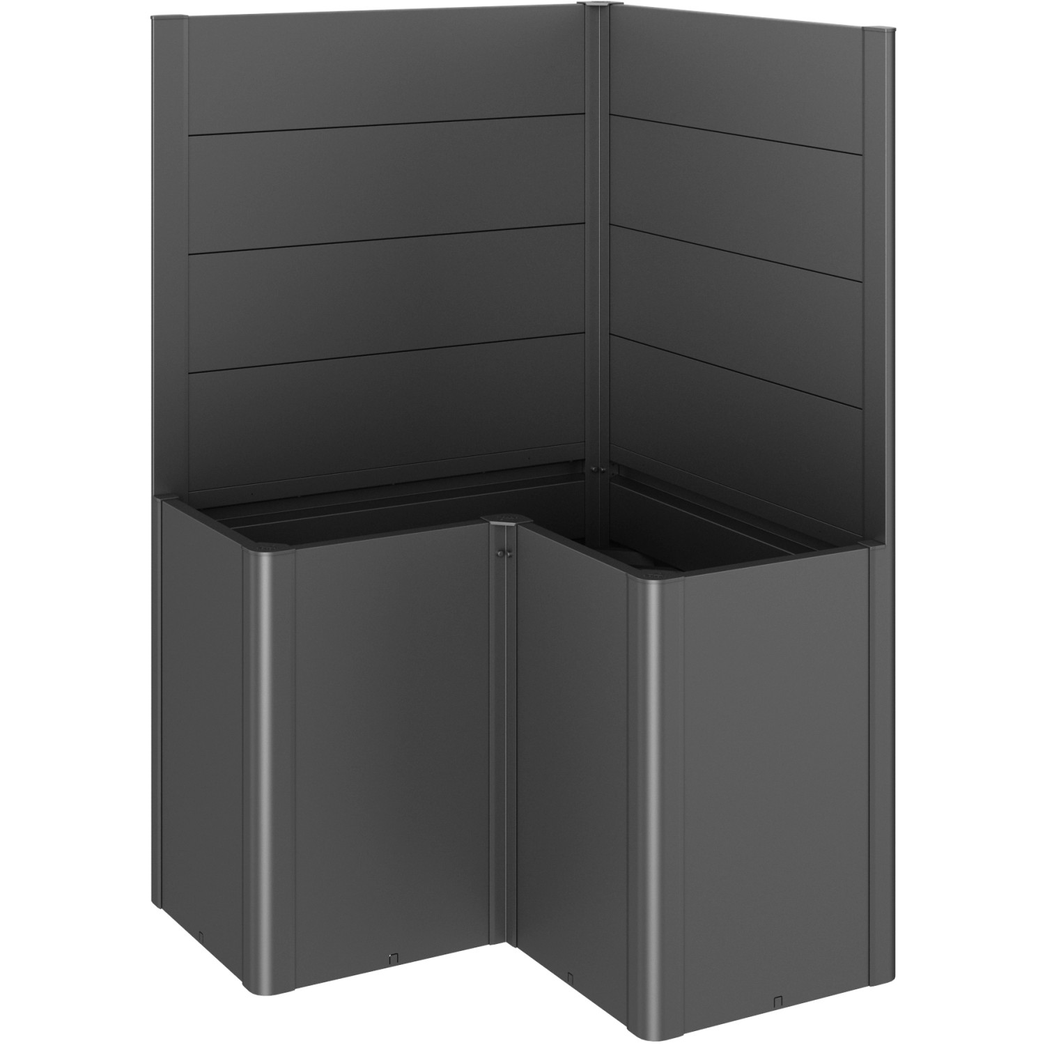 Biohort Zástěna pro záhony vyvýš. 1x1/Belvedere L100 bez skla tm.šedá