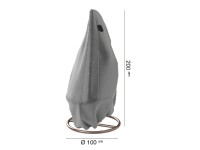 Ochranný kryt na závěsné křeslo, pr. 100 x 200 cm