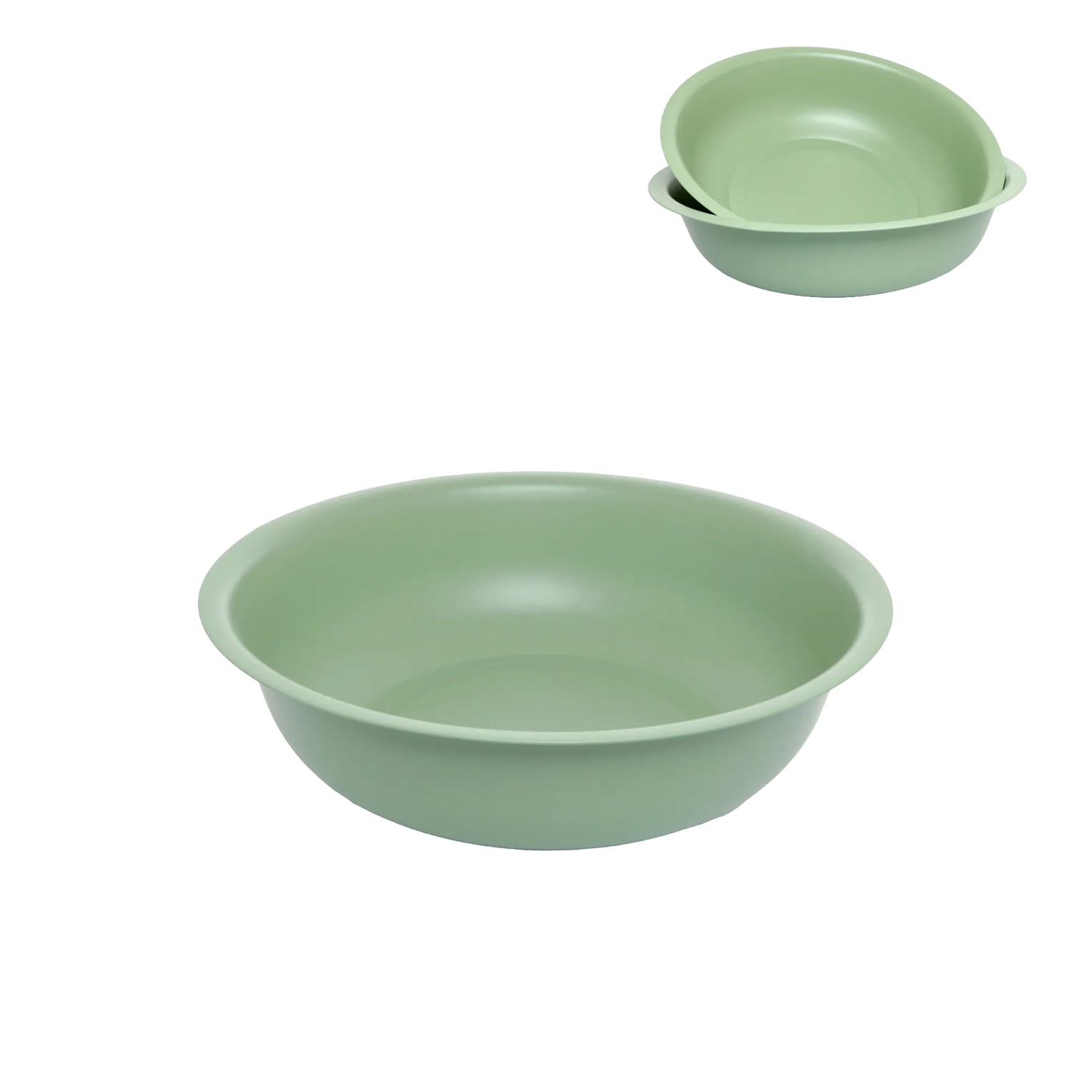 DRAGIMEX Dekorativní kovová miska pastelově zelená pr. 47 cm, 1 ks