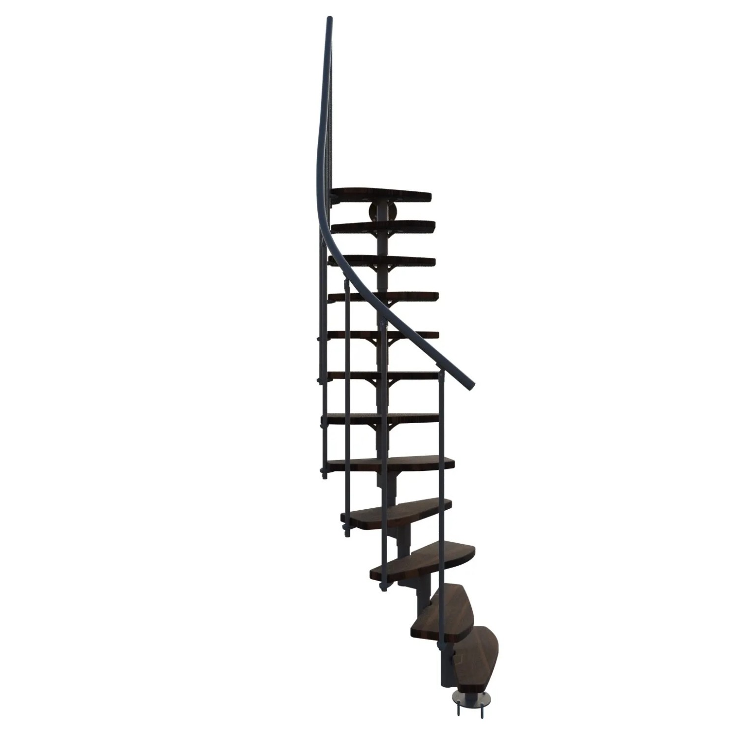 Minka STAIRS modulové schodiště Monte Carlo ořech/šedá, 293,8 cm