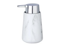 Wenko Dávkovač mýdla Adrada 330 ml keramický 10,5 cm x 15 cm x 8,5 cm bílý