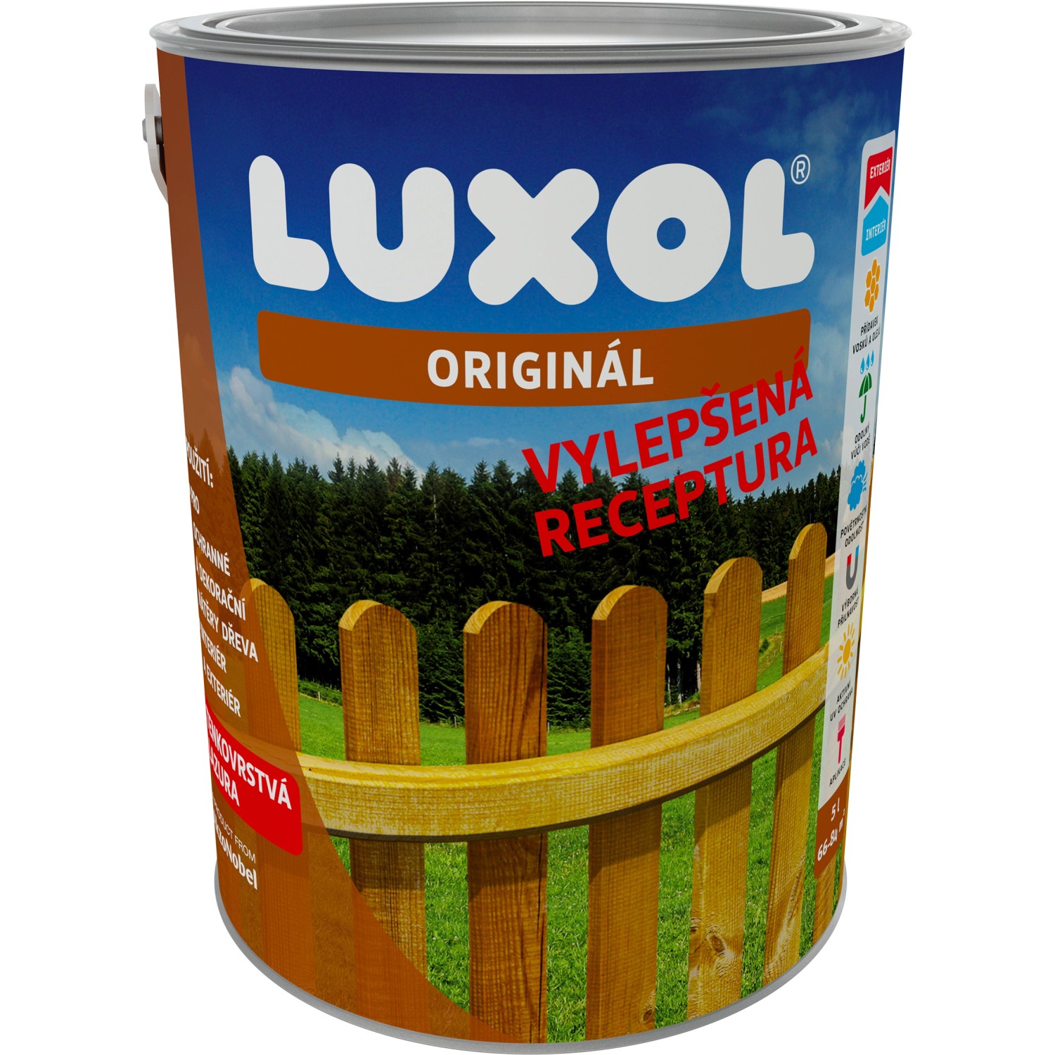 LUXOL Originál Tenkovrstvá lazura indický týk 5 l