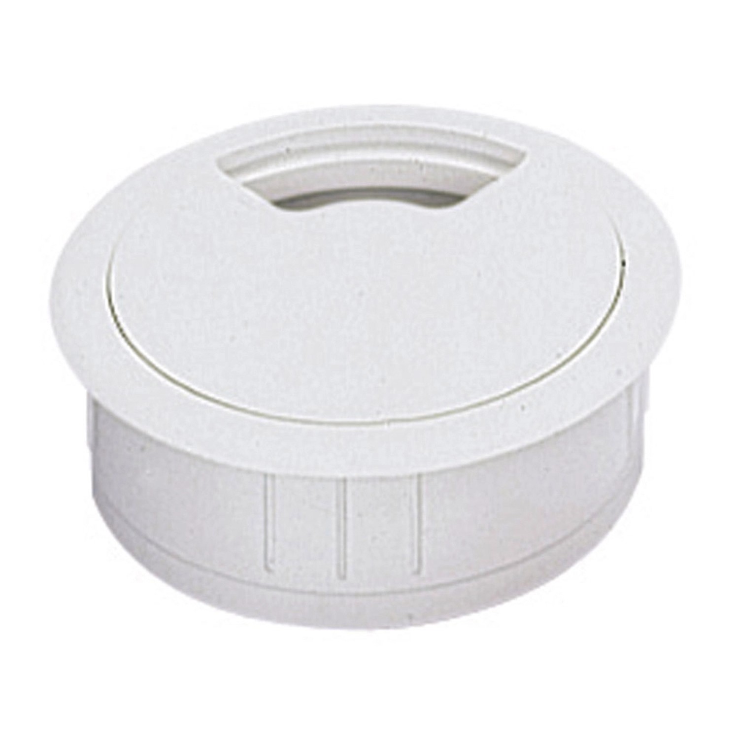 Hettich Plastová kabelová průchodka bílá, pr. 60 mm