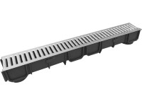 Marley Odvodňovací žlab A15 Solid pozinkovaný 1 m