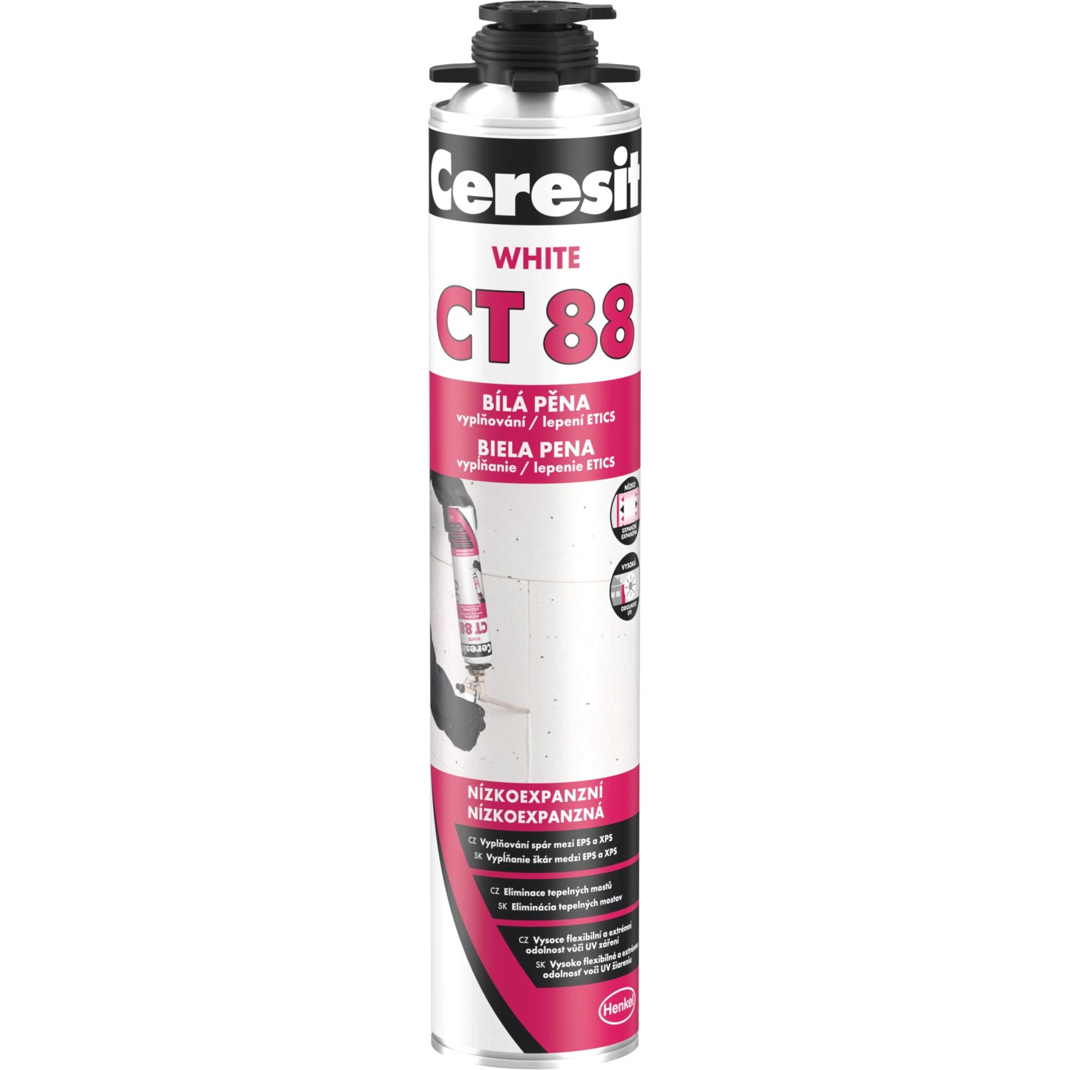 CERESIT CT 88 Express White Polyuretanové montážní lepidlo 750 ml