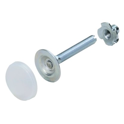 Hettich Seřizovací šroub "Korrekt" s narážecí maticí M8 x 60 mm, ocel, 2 ks