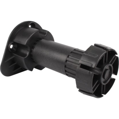 Hettich Plastová regulační soklová noha 100 mm - 150 mm černá