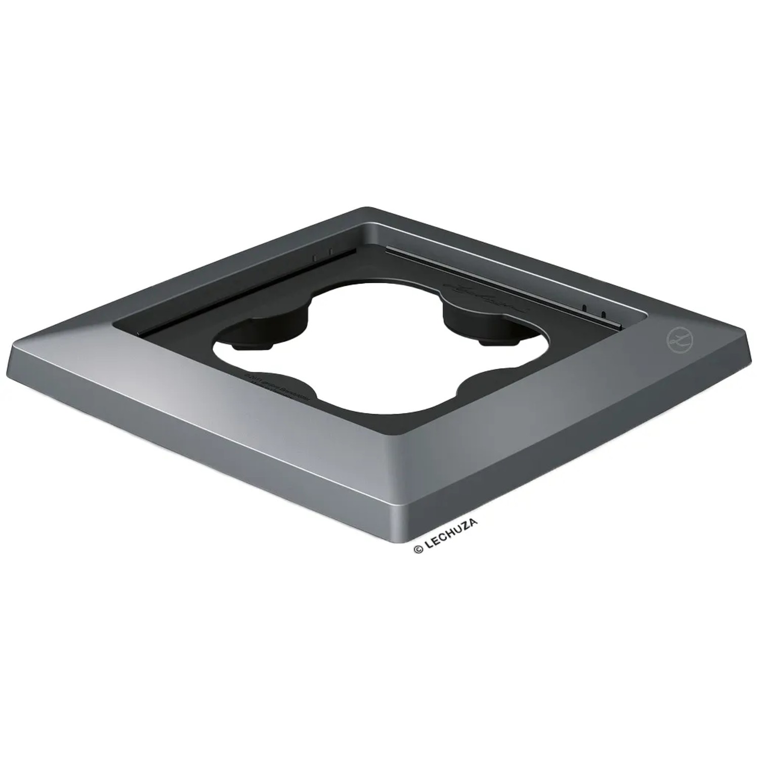 Lechuza Podstavec pod květináč s kolečky Cubico 30, met. antracitová, 32 x 32 cm