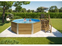 Weka Bazén z masiv. dřeva 593 B vel. 1 vč. schůdků a filtr., 376 x 476 x 116 cm Weka Bazén z masiv. dřeva 593 B vel. 1 vč. schůdků a filtr., 376 x 476 x 116 cm